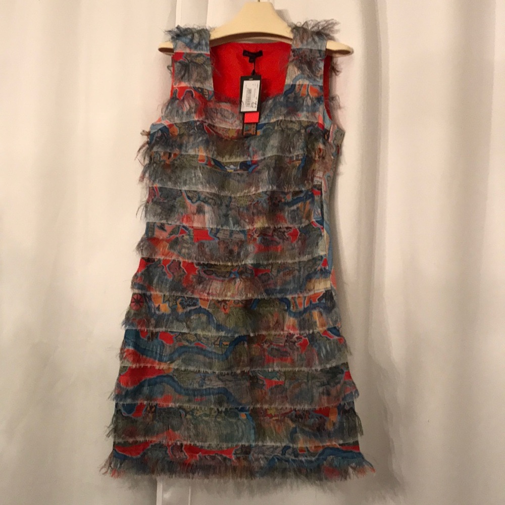 New with tags European adventure pleated silky dress